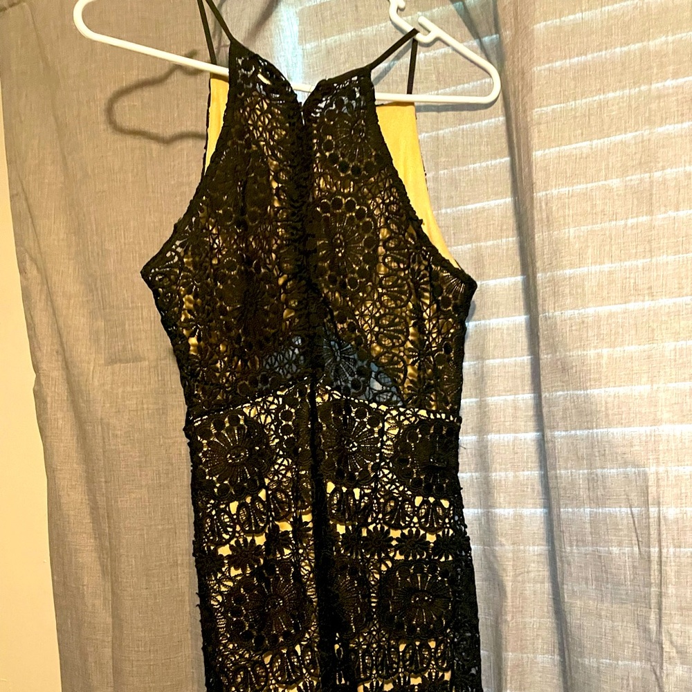 Black lace dress